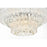 Elegant Lighting Emilia 6 Light 21" Pendant, Chrome/Clear