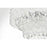 Elegant Lighting Emilia 6 Light 21" Pendant, Chrome/Clear