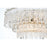Elegant Lighting Emilia 6 Light 21" Pendant, Satin Gold/Clear