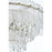Elegant Lighting Emilia 6 Light 21" Pendant, Satin Gold/Clear