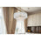 Elegant Lighting Emilia 6 Light 21" Pendant, Satin Gold/Clear