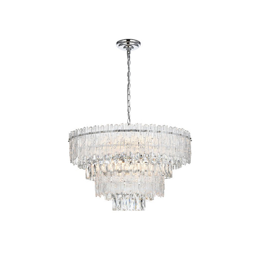 Elegant Lighting Emilia 25" Chandelier, Chrome