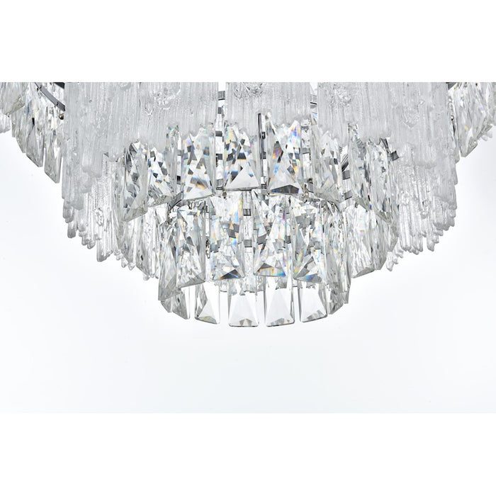 Elegant Lighting Emilia 25" Chandelier, Chrome