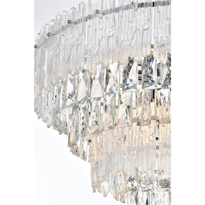 Elegant Lighting Emilia 25" Chandelier, Chrome