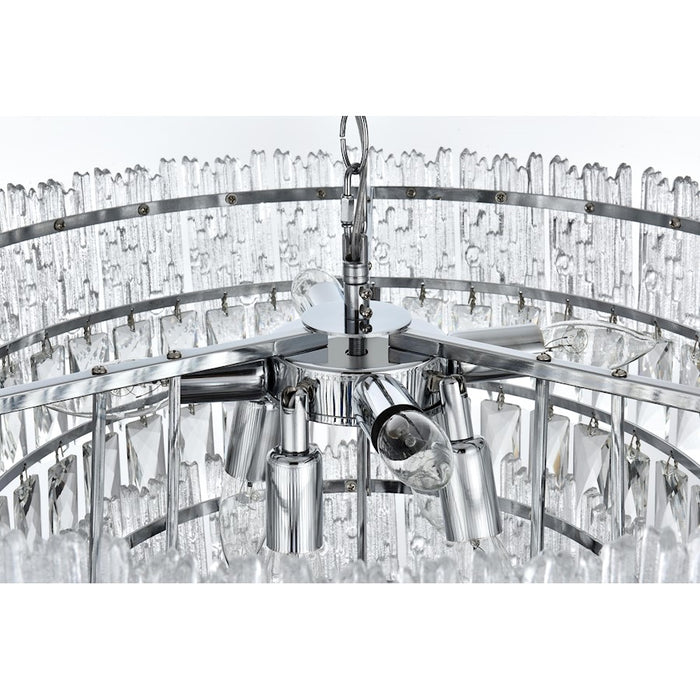 Elegant Lighting Emilia 25" Chandelier, Chrome