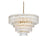 Elegant Lighting Emilia 25" Chandelier, Satin Gold