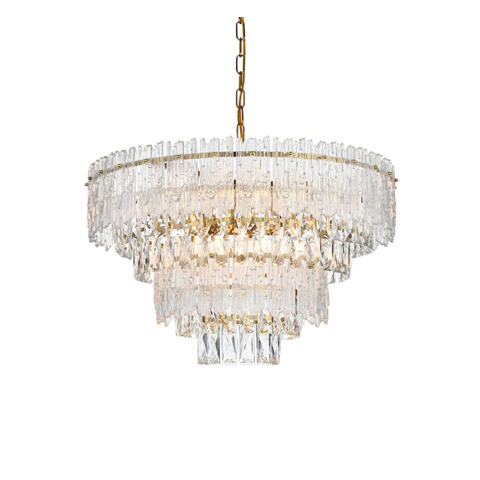 Elegant Lighting Emilia 25" Chandelier, Satin Gold
