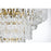 Elegant Lighting Emilia 25" Chandelier, Satin Gold