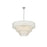 Elegant Lighting Emilia 10 Light 31" Pendant, Chrome/Clear