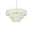 Elegant Lighting Emilia 10 Light 31" Pendant, Chrome/Clear
