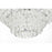 Elegant Lighting Emilia 10 Light 31" Pendant, Chrome/Clear