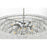 Elegant Lighting Emilia 10 Light 31" Pendant, Chrome/Clear