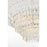 Elegant Lighting Emilia 10 Light 31" Pendant, Chrome/Clear