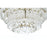 Elegant Lighting Emilia 10 Light 31" Pendant, Satin Gold/Clear