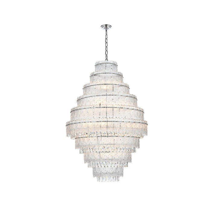 Elegant Lighting Emilia 36" Chandelier, Chrome