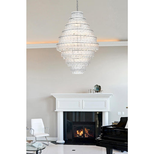 Elegant Lighting Emilia 36" Chandelier, Chrome