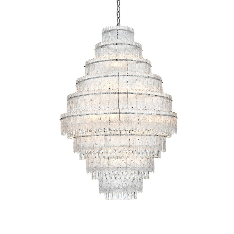 Elegant Lighting Emilia 36" Chandelier, Chrome