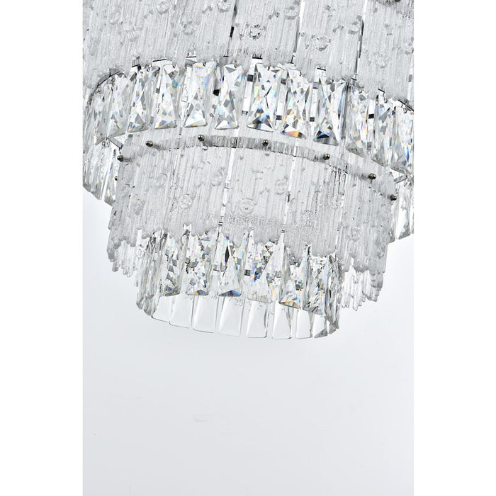 Elegant Lighting Emilia 36" Chandelier, Chrome