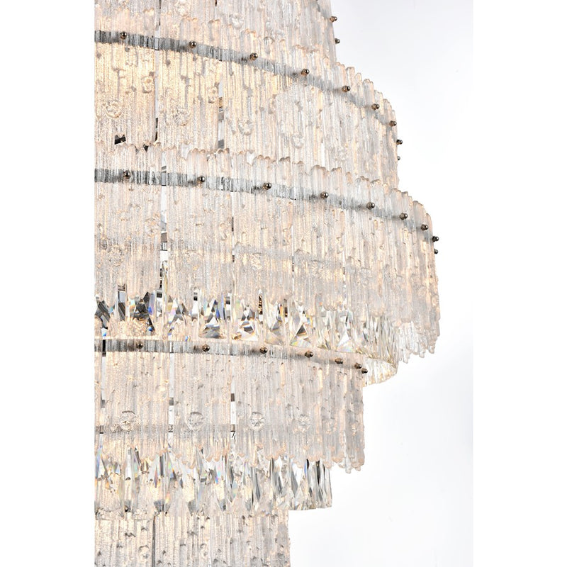 Elegant Lighting Emilia 36" Chandelier, Chrome