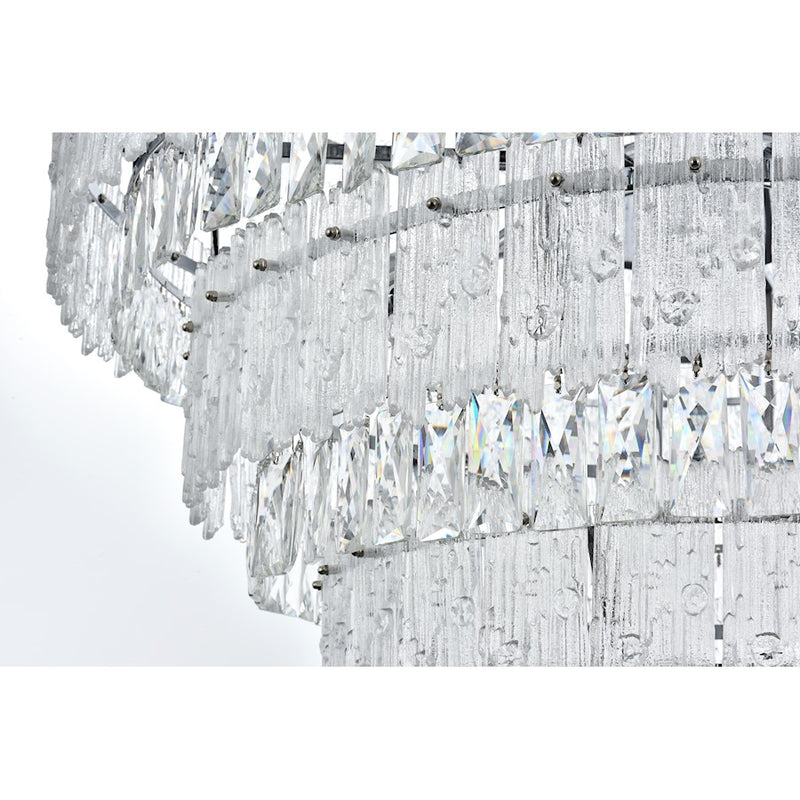 Elegant Lighting Emilia 36" Chandelier, Chrome