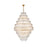 Elegant Lighting Emilia 36" Chandelier, Satin Gold