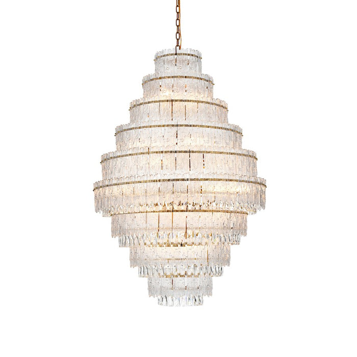 Elegant Lighting Emilia 36" Chandelier, Satin Gold