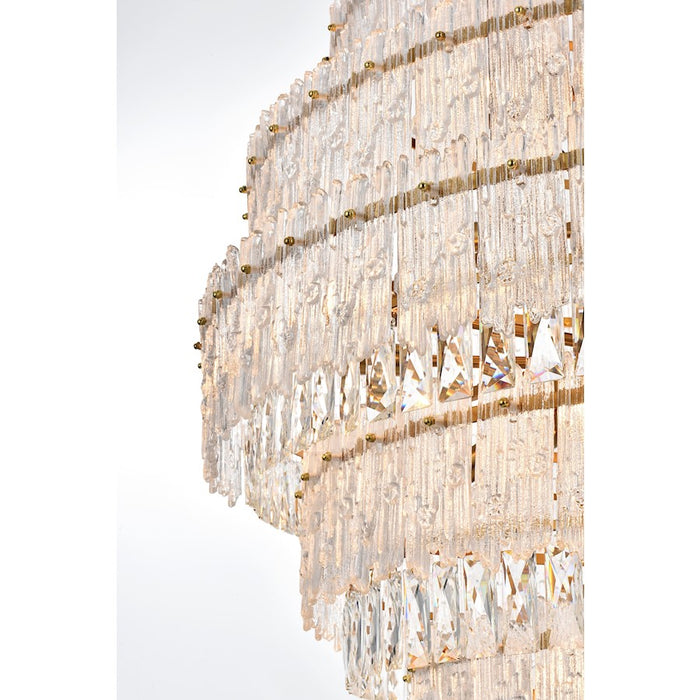 Elegant Lighting Emilia 36" Chandelier, Satin Gold
