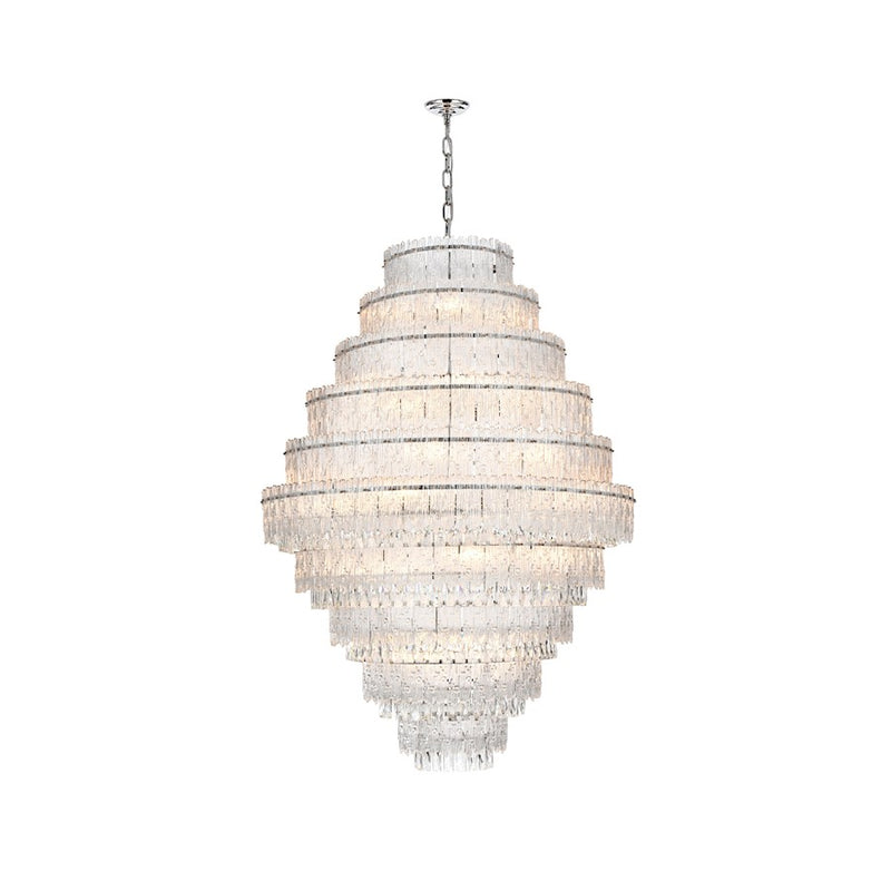 Elegant Lighting Emilia 42" Chandelier, Chrome