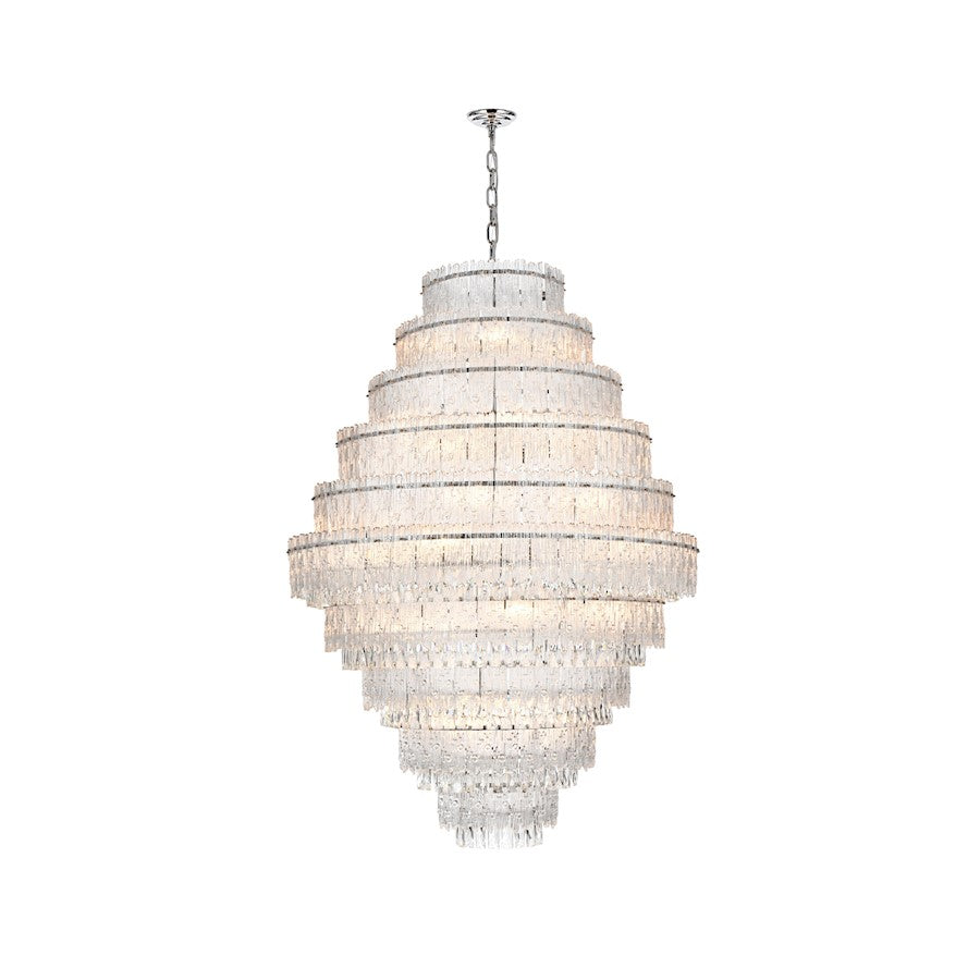 Elegant Lighting Emilia 42" Chandelier, Chrome