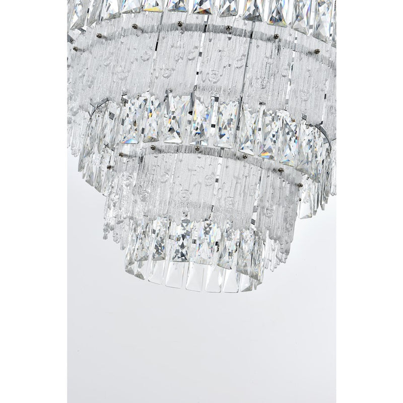 Elegant Lighting Emilia 42" Chandelier, Chrome