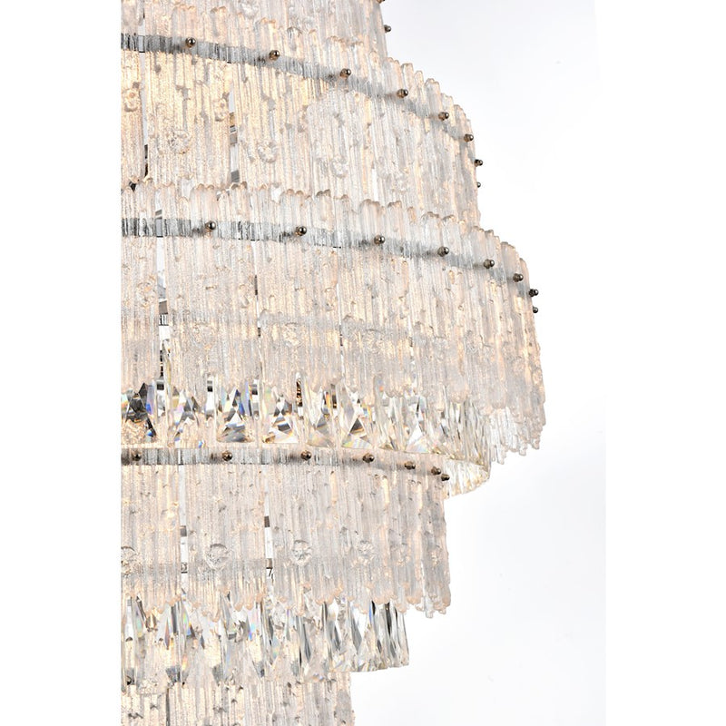 Elegant Lighting Emilia 42" Chandelier, Chrome