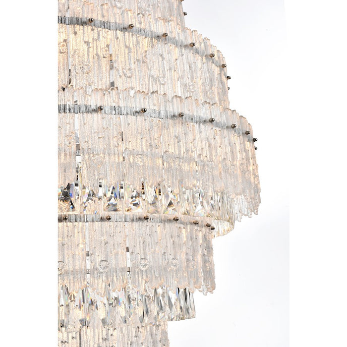 Elegant Lighting Emilia 42" Chandelier, Chrome