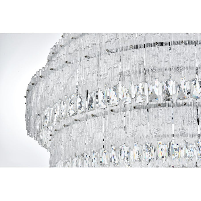 Elegant Lighting Emilia 42" Chandelier, Chrome