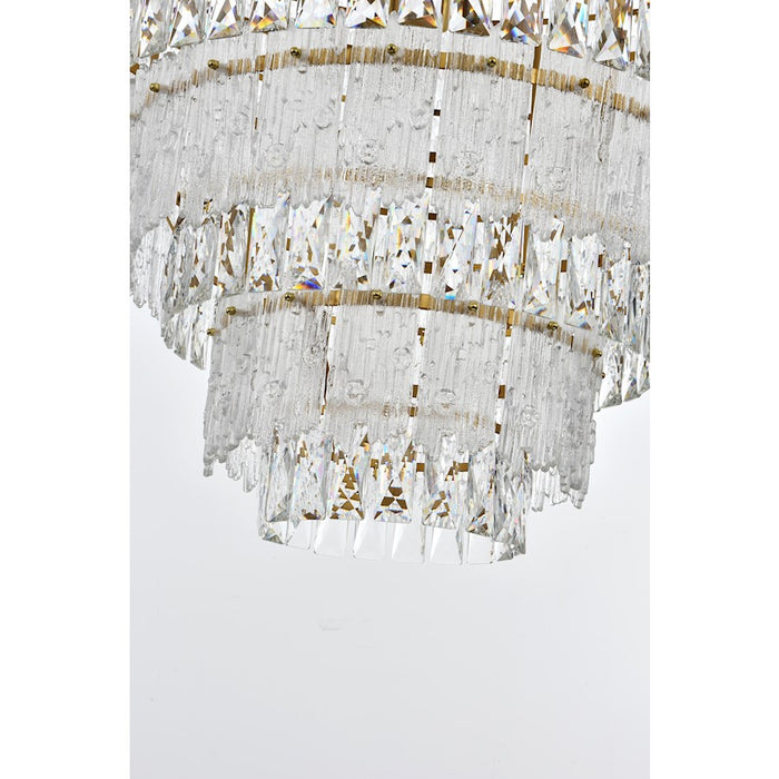Elegant Lighting Emilia 42" Chandelier, Satin Gold