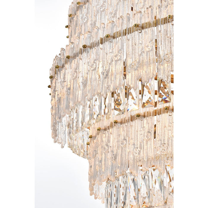 Elegant Lighting Emilia 42" Chandelier, Satin Gold