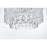 Elegant Lighting Emilia 12" Flush Mount, Chrome