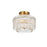 Elegant Lighting Emilia 12" Flush Mount, Satin Gold