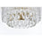 Elegant Lighting Emilia 12" Flush Mount, Satin Gold