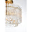 Elegant Lighting Emilia 12" Flush Mount, Satin Gold