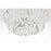 Elegant Lighting Emilia 4 Light 15" Flush Mount, Chrome/Clear