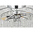 Elegant Lighting Emilia 4 Light 15" Flush Mount, Chrome/Clear