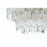 Elegant Lighting Emilia 4 Light 15" Flush Mount, Satin Gold/Clear