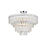 Elegant Lighting Emilia 25" Flush Mount, Chrome