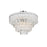 Elegant Lighting Emilia 25" Flush Mount, Chrome
