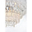 Elegant Lighting Emilia 25" Flush Mount, Chrome