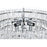 Elegant Lighting Emilia 25" Flush Mount, Chrome