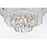 Elegant Lighting Emilia 25" Flush Mount, Satin Gold