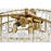 Elegant Lighting Emilia 25" Flush Mount, Satin Gold