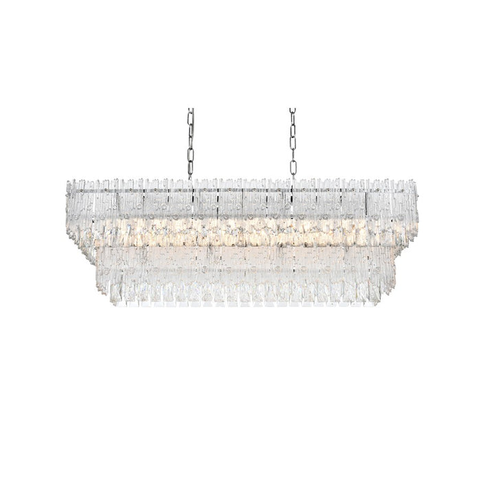 Elegant Lighting Emilia 37" Chandelier, Chrome
