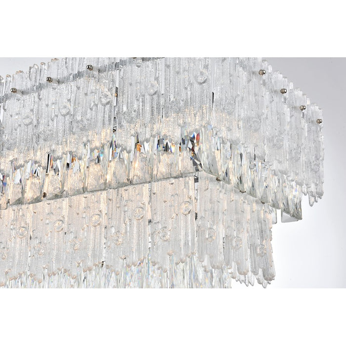 Elegant Lighting Emilia 37" Chandelier, Chrome